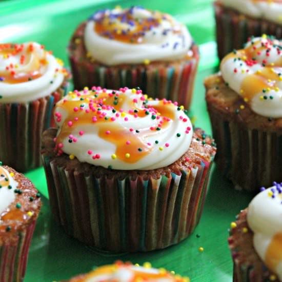 Caramel Apple Cupcakes