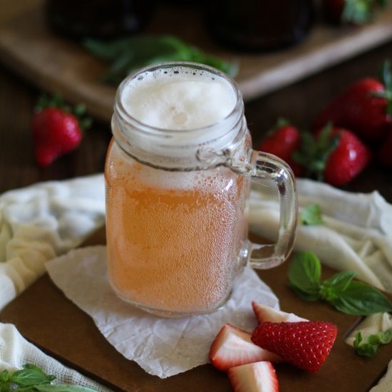 Strawberry Basil Kombucha