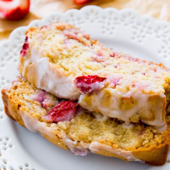 Glazed Strawberry Bread