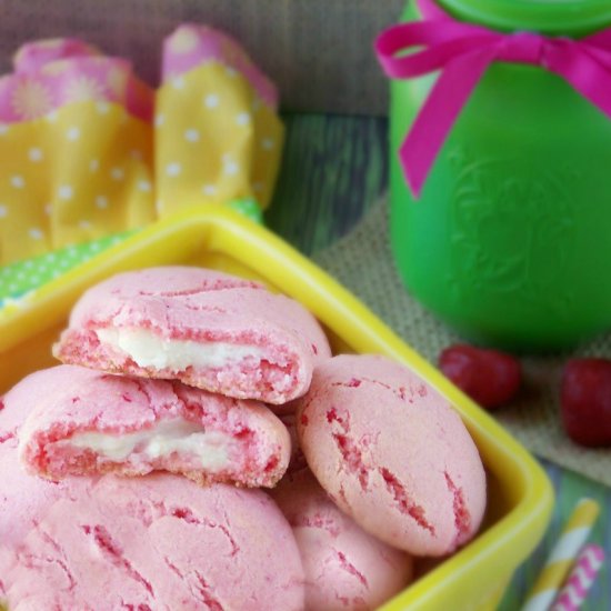 Strawberry Pudding Cookies