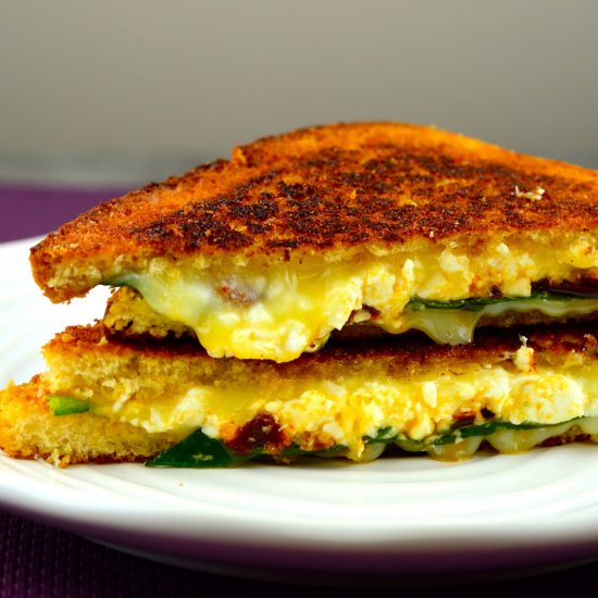 Spinach & Feta Grilled Cheese