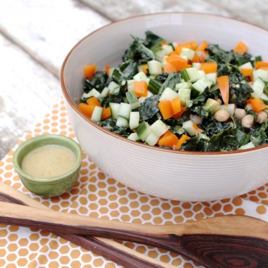 Vegan Kale Caesar Salad