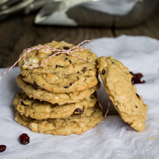 White Chocolate Cranberry Cookies