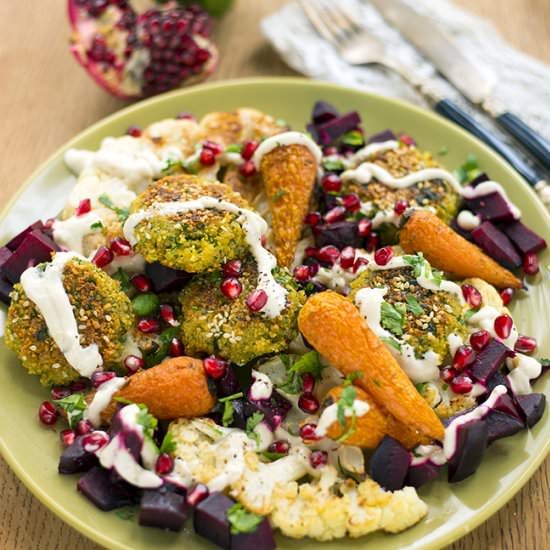 Falafel with Roasted Vegetables