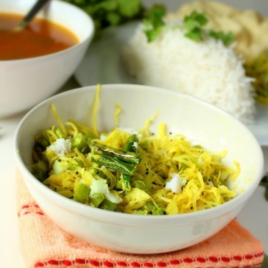 Cabbage Green Bean Stir Fry