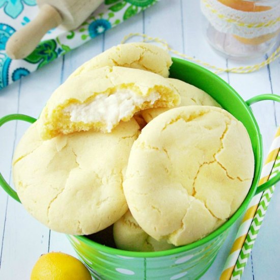 Lemon Pudding Cheesecake Cookies