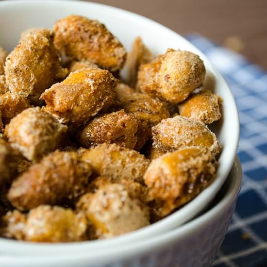 Cinnamon and Ginger Candied Peanuts