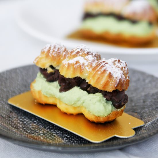 Eclairs with Matcha Green Tea