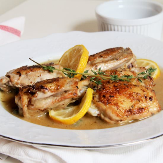 Pan-Roasted Chicken with Lemon