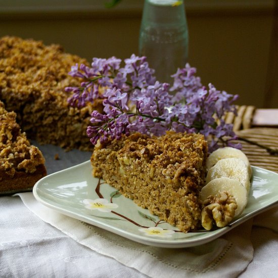 Maple Banana Nut Coffee Cake