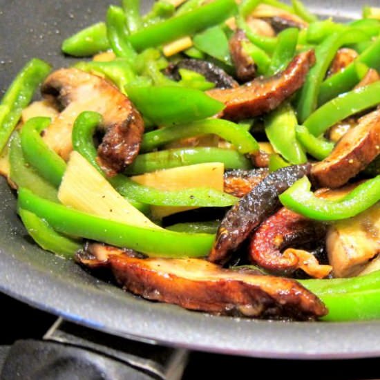 Meatless Chinese Pepper “Steak”