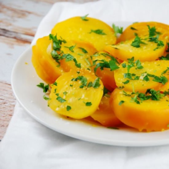 Roasted Yellow Beets