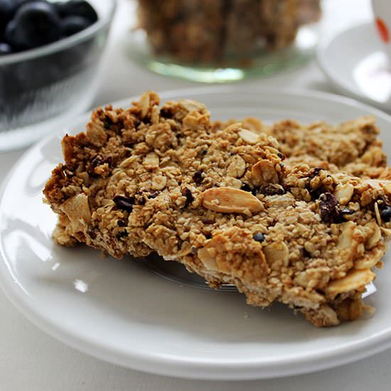 Honey Almond Oat Bars