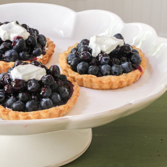 Mom’s Glazed Blueberry Tarts