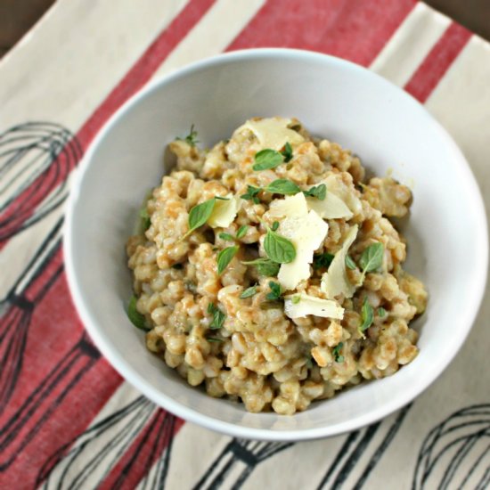 Farro Risotto with Spring Herbs