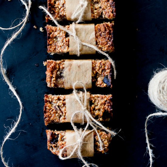 Banana, Date & Walnut Flapjacks