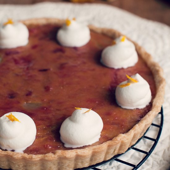 Rhubarb Orange Tart