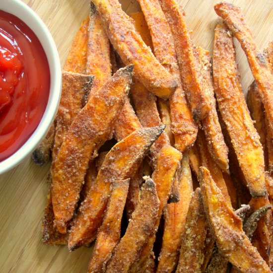 Crispy Cinnamon Sweet Potato Fries