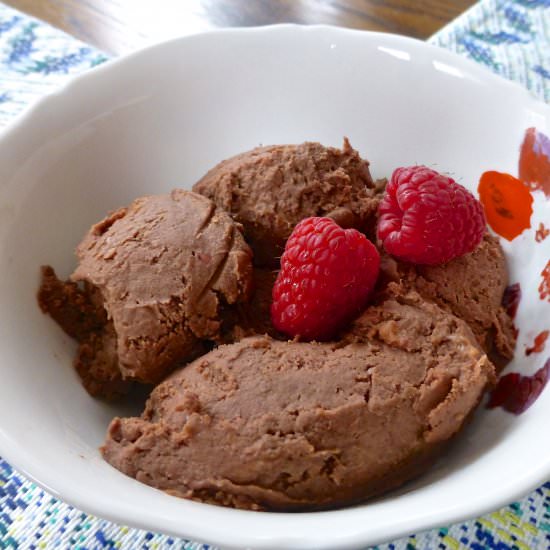 Paleo Chocolate Raspberry Ice Cream