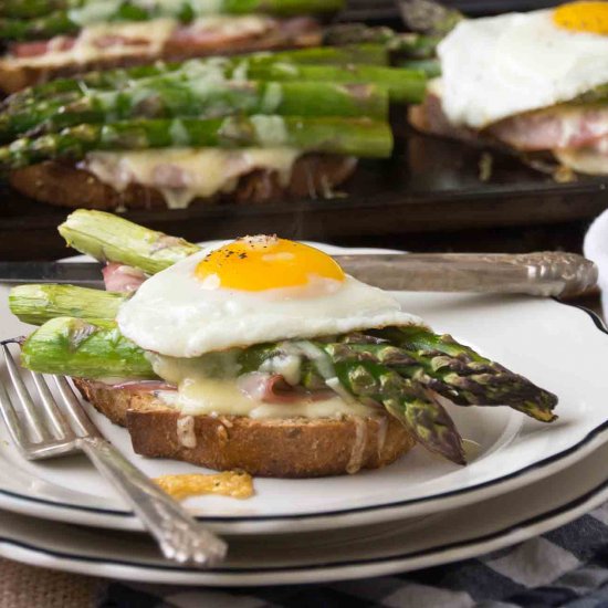 Asparagus Croque Madame