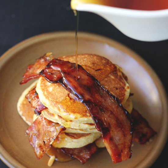 Cornmeal Greek Yoghurt Pancakes