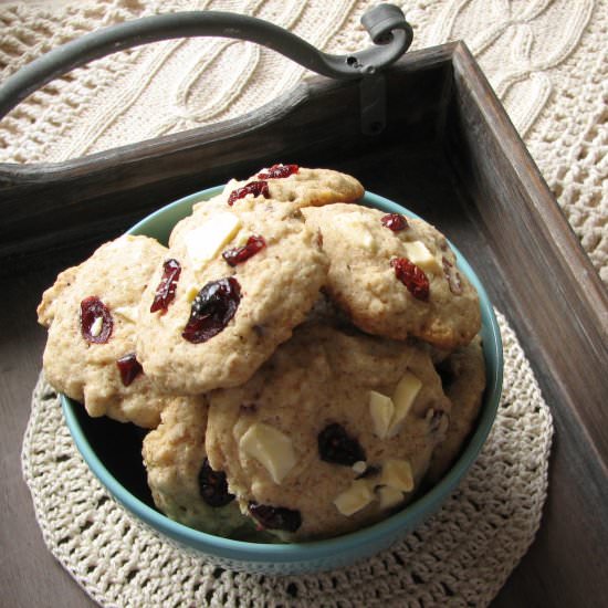 White chocolate cookies