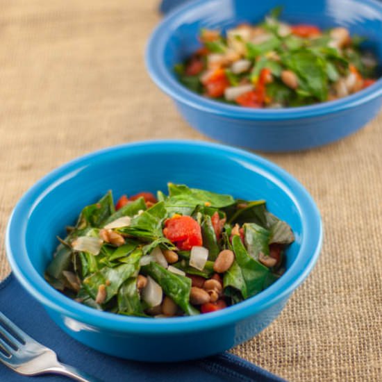 Collard Greens and Pinto Beans