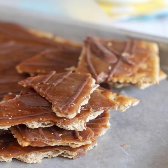 Chocolate Caramel Cracker Candy