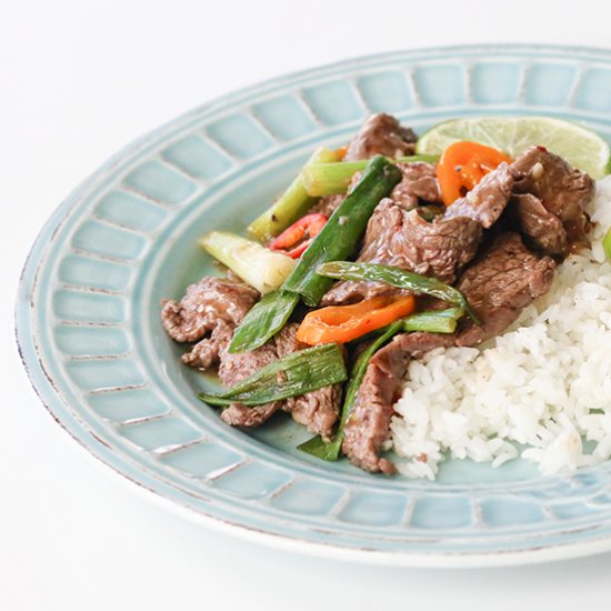 Steak and Scallion Stir Fry