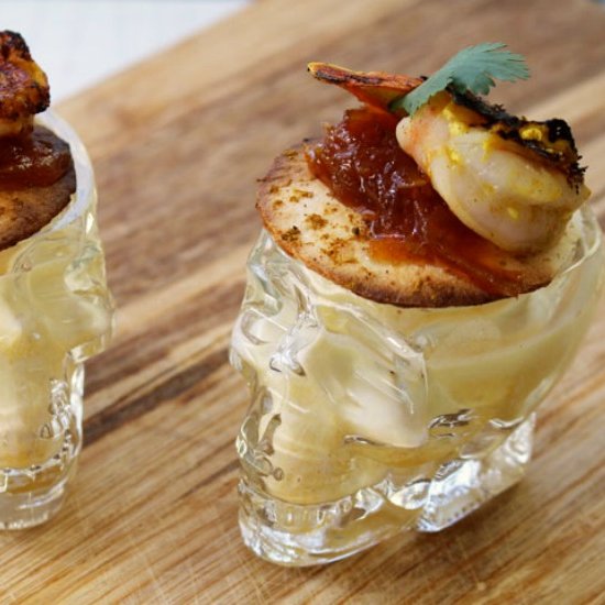 Tandoori Prawn Shooters