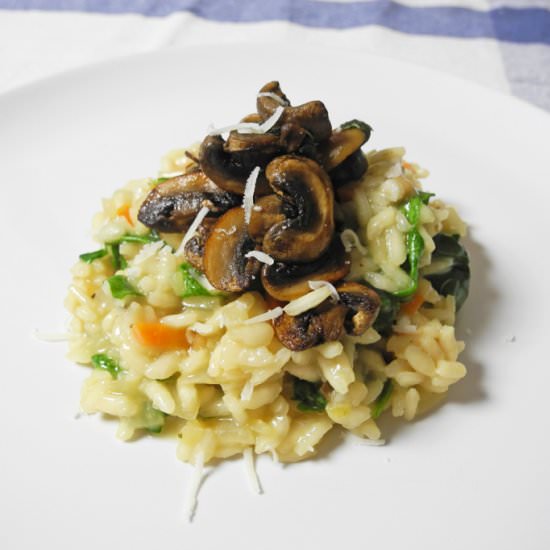 Mushroom and Rucola Risotto