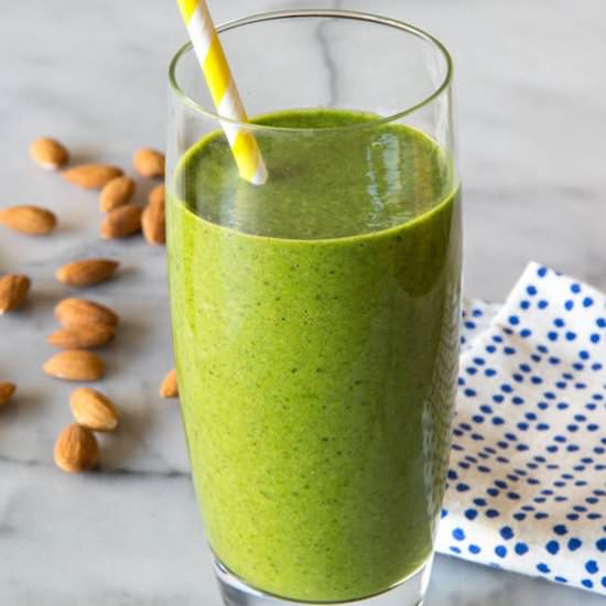 Almond Butter Spinach Smoothie