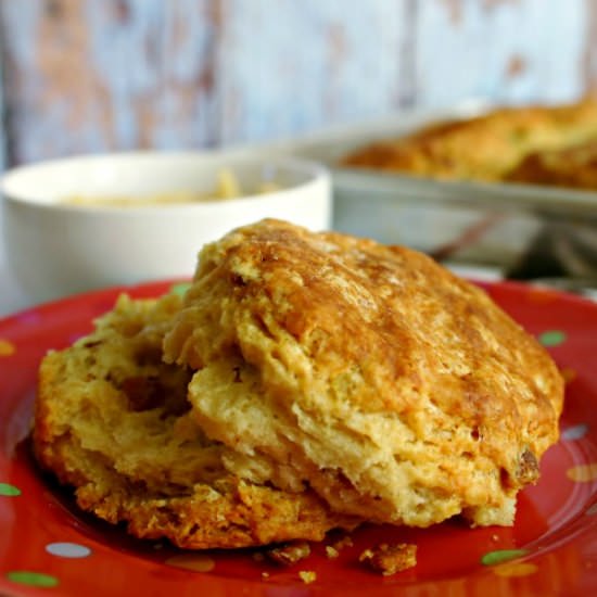 Bacon-Scallion Biscuits