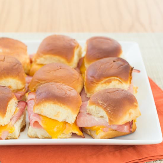 Ham and Cheddar Sliders