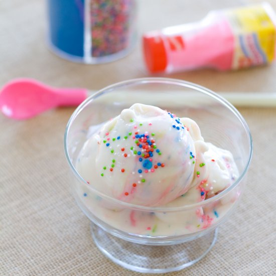 Cake Batter Frozen Yogurt