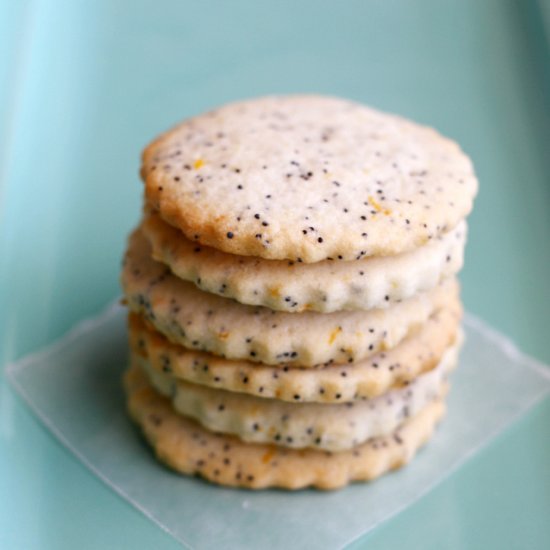 Lemon Poppy Seed Shortbread