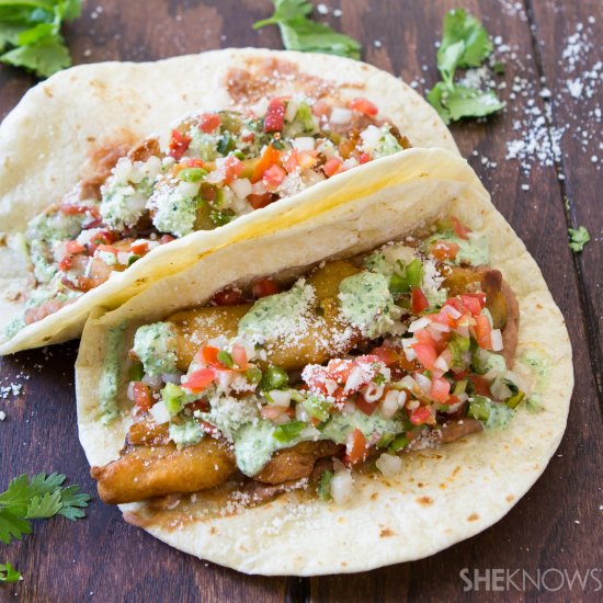 Fried Avocado Tacos