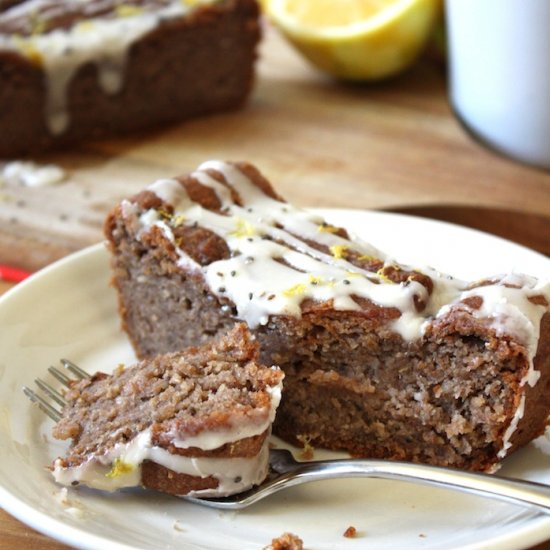 Lemon Chia Seed Loaf w/ Lemon Glaze