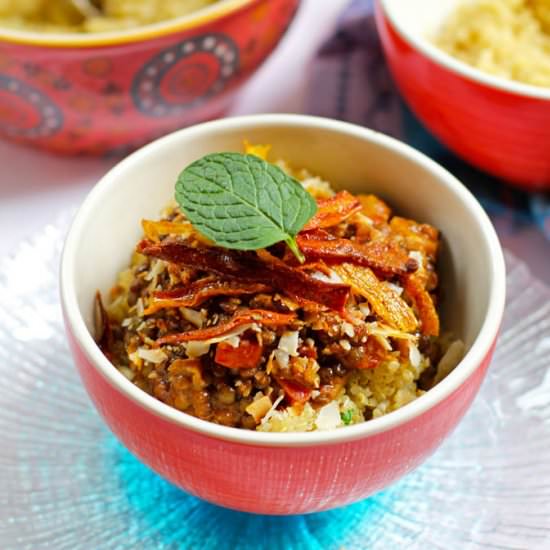 Loaded Coconut Curry Lentils