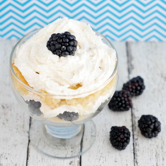 Mini Blackberry Trifle