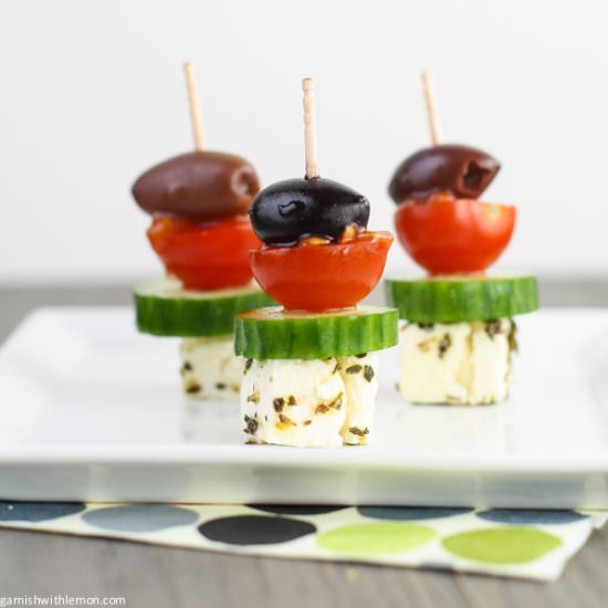 Greek Salad Skewers