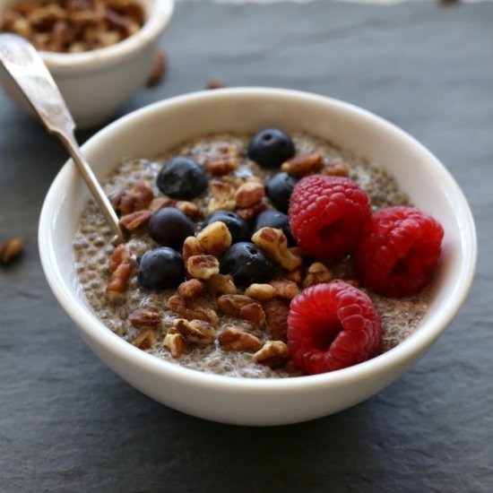 Vanilla Chia Pudding with Berries