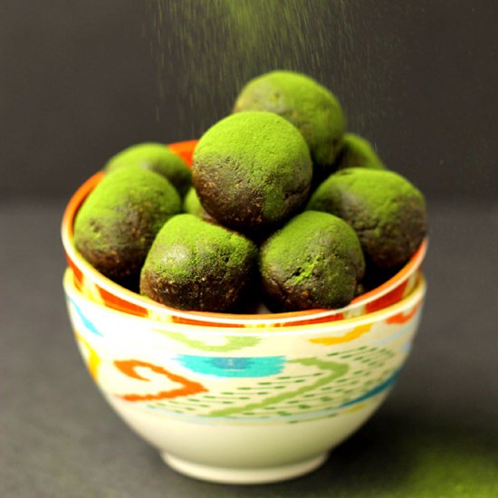 Chocolate Matcha Energy Balls