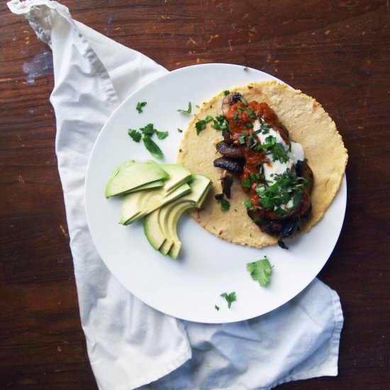 Roasted Mushroom Tacos