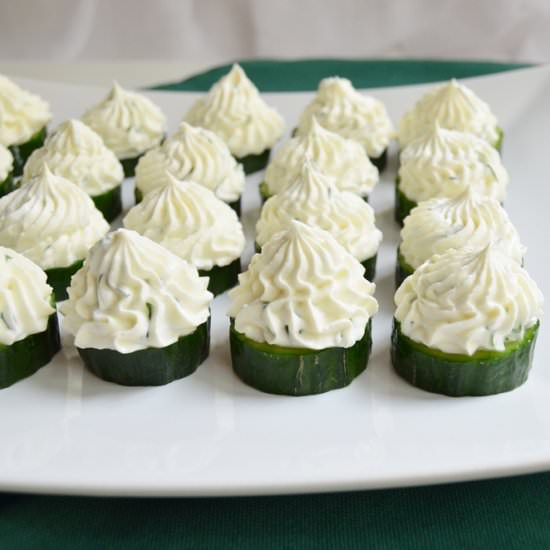 Cucumber & Cream-Cheese Appetizer