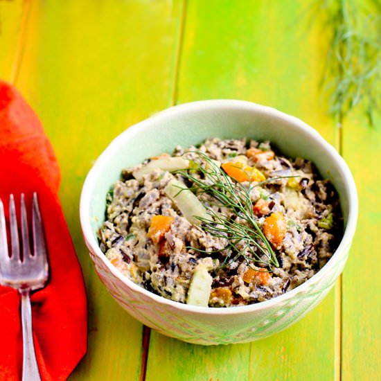 Vegetable Wild Rice & Spicy Pesto