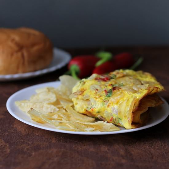 Potato Wafer Omelette