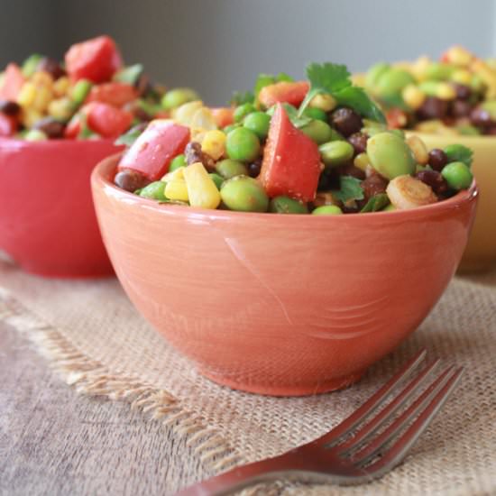 Edamame Pea & Corn Salad Salsa