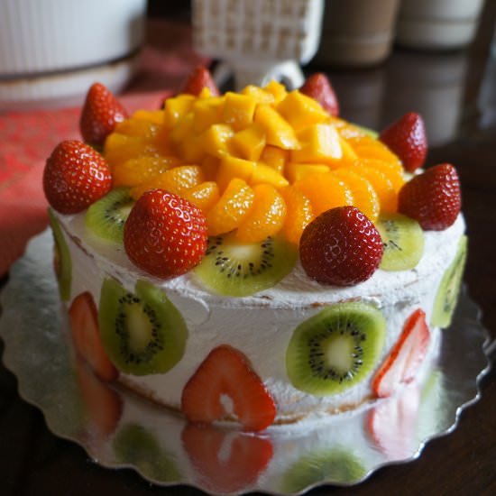 Fresh Fruit cream cake