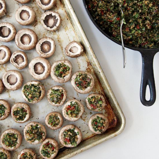 Vegan Stuffed Mushrooms